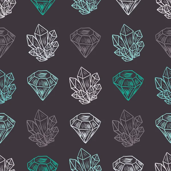 Diamant naadloos patroon — Stockvector