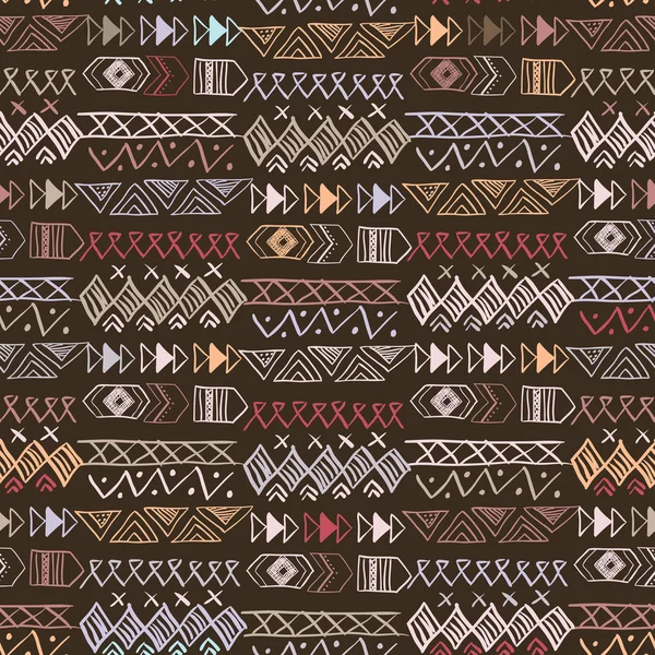 Native American Seamless Pattern — Stock Vector