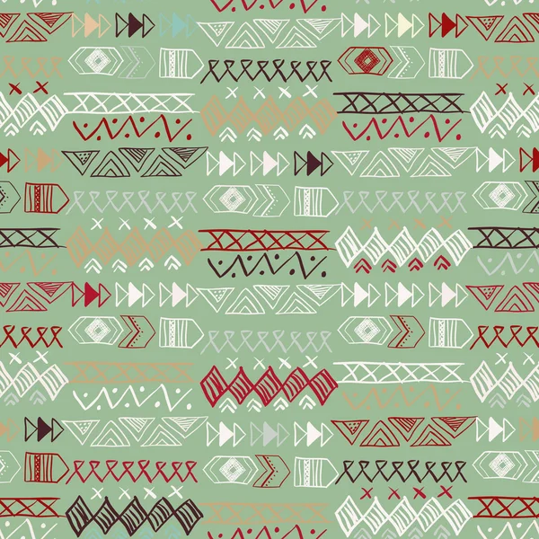 Native American Seamless Pattern — Stock Vector