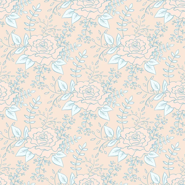 Floral Seamless Pattern — Stock Vector