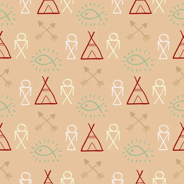 Amérindien motif sans couture — Image vectorielle