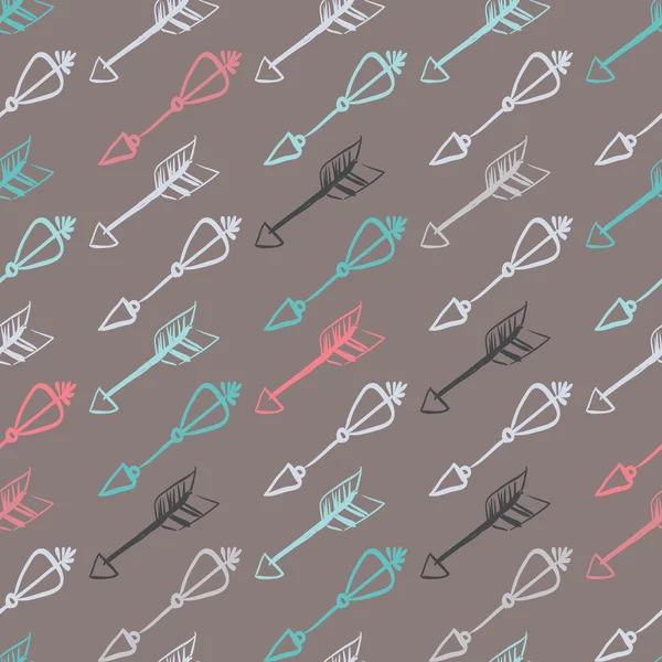 Flèches gribouillées dessinées à la main — Image vectorielle