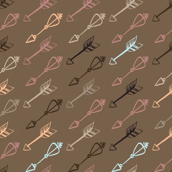 Flèches gribouillées dessinées à la main — Image vectorielle