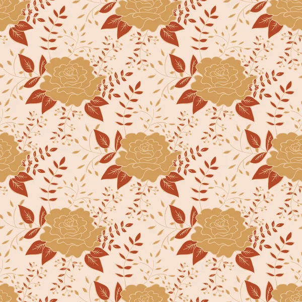 Bloemen naadloos patroon — Stockvector