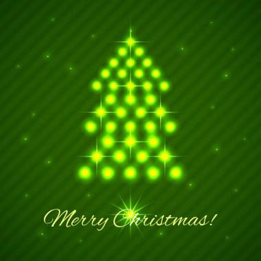 Aydınlatılmış Noel ağacı