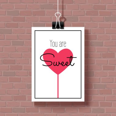 Sevgililer Günü posteri kutlu olsun.