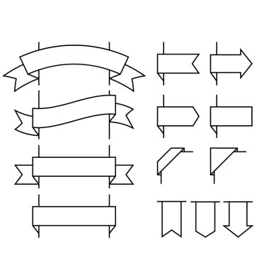 Şeritler doğrusal Stil kümesi