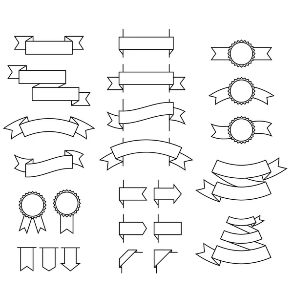 Fitas Conjunto de estilo linear — Vetor de Stock