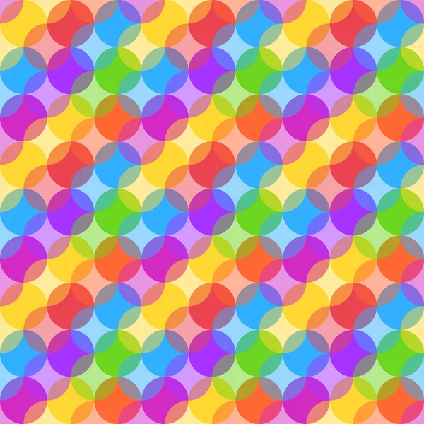 Farbige Kreise nahtloses Muster — Stockvektor