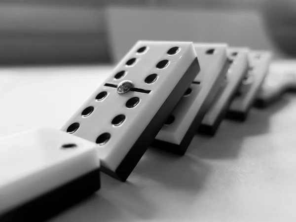 Vecchio gioco del domino Immagini Stock Royalty Free