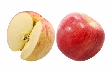 Elma meyveleri beyaz arkaplanda izole