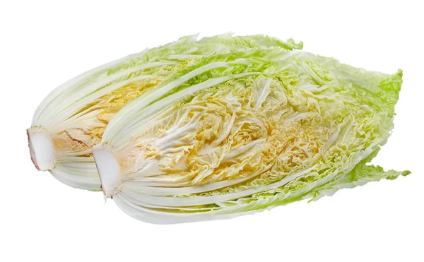 Fresh Chinese Cabbage Isolated White Background — Stock Photo, Image