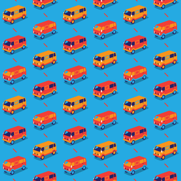 colored retro cars. vector lifestyle