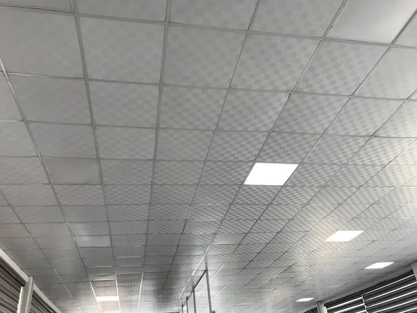 Bir çalışma istasyonu için geniş bir açık alan ofis binası için askıya alınmış sahte tavan iç dizaynı