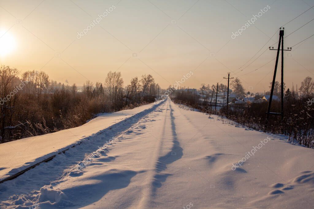 Жд Зимой Фото