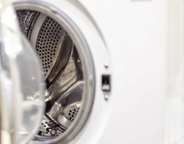 Drum Washing Machine Dry Clean Close Washing Dryer Machine View — Stock Photo, Image