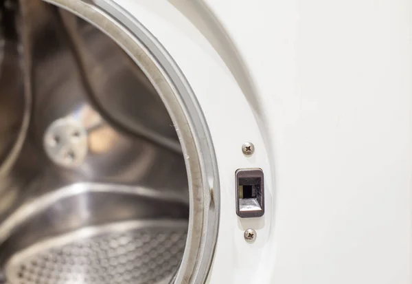 Drum Washing Machine Dry Clean Close Washing Dryer Machine View — Stock Photo, Image