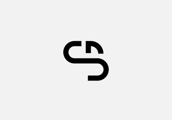 Letter Alphabet Vector Monogram Logo Template — Stock Vector