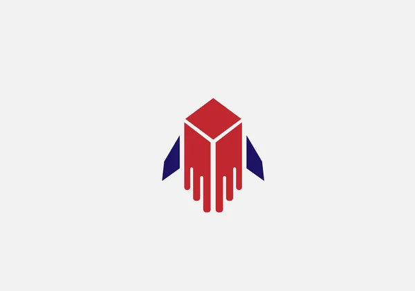 로지스틱 Logistic 템플릿 Delivery Logo Template 아이콘을 서비스용으로 표현하 — 스톡 벡터