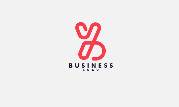 Alphabet Initials Monogram Business Logo Design — 스톡 벡터