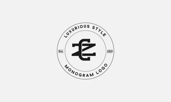 Lub Monogram Abstrakcyjny Emblemat Wektor Szablon Logo — Wektor stockowy