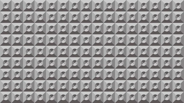 Gri karoların dört renginden oluşan bir geometrik desen.