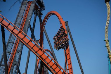 Allentown, Pennsylvania 20 Eylül 2025: Dorney Park Lunaparkı Lunapark Lunaparkı Lunaparkı Lunapark treni