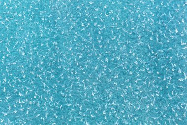 Buz çiçekleri ve donmuş makro manzara. Yumuşak odaklanma. Buz dokusu deseni. Soğuk kış arka plan kavramı. Hassas bir zemin..