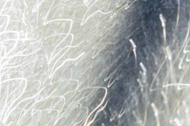 Soyut arkaplan. Seyirci uzayda kaosa doğru ilerliyor. Hız ışığı