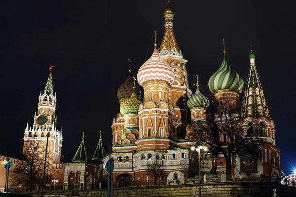 Moscow Russia January 2021 Intercession Cathedral Basil Cathedral — Stock Photo, Image