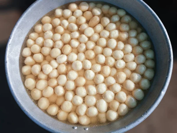 Rasgulla Banglar Rosogolla Indisk Syrlig Efterrätt Populär Den Indiska Subkontinenten — Stockfoto