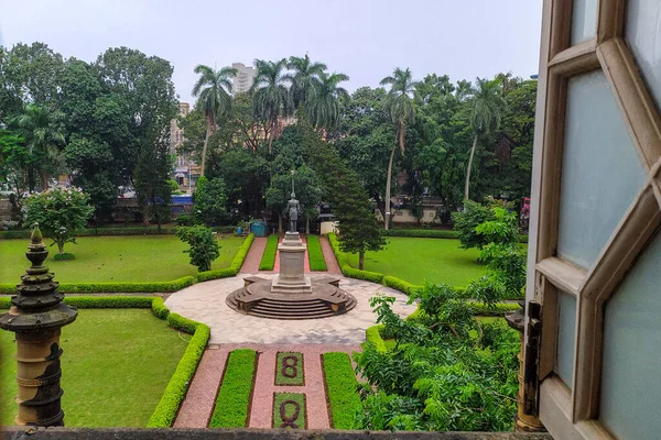Mumbai Maharashtra India Agosto 2019 Vista Del Jardín Exterior Desde Imagen De Stock