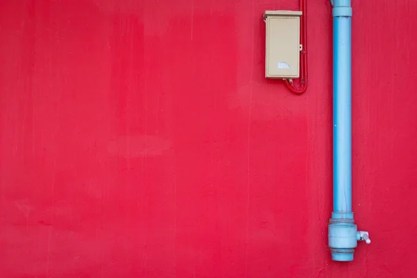 Textura da parede vermelha urbana — Fotografia de Stock