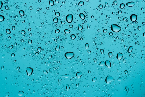 Rain Drops Window Glass Shallow Dof — Stock Photo, Image