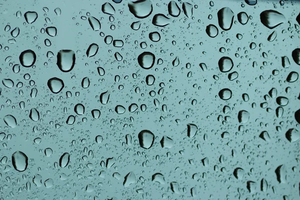 Gotas Lluvia Cristal Ventana Dof Poco Profundo —  Fotos de Stock