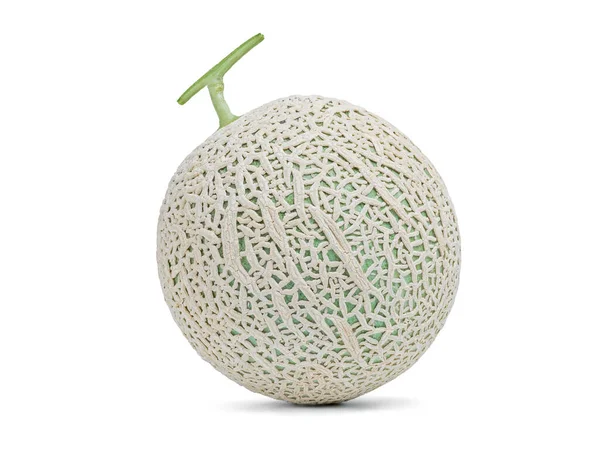 Melon Vert Doux Frais Sur Fond Blanc — Photo