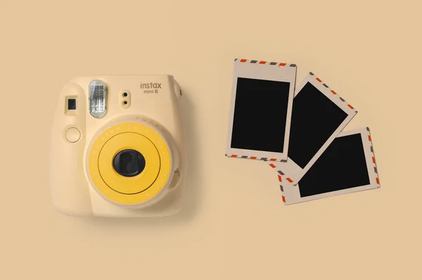 Bangkok Thailand Aug 2021 Polaroid Camera Fujifilm Instax Mini Instant — 스톡 사진