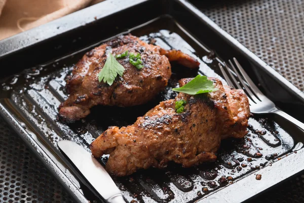 Bife de porco — Fotografia de Stock