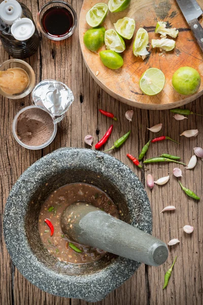 Shrimp Paste Chilisoße — Stockfoto