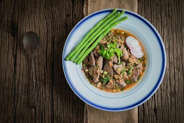 Spicy pig liver — Stock Photo, Image