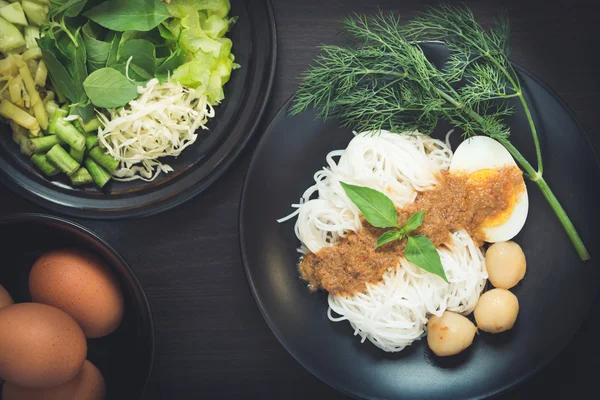 Rice vermicelli thaifood — стоковое фото