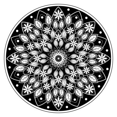 Mandala desen bir yetişkin renklendirme kitap için