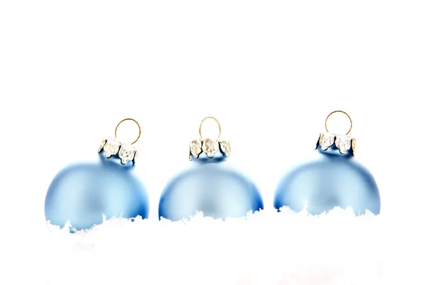 Bolas de Navidad azul — Foto de Stock