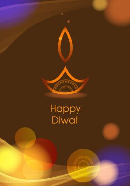 vektör diwali diya arka plan