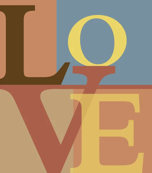 Soyut aşk mektupları — Stok Vektör