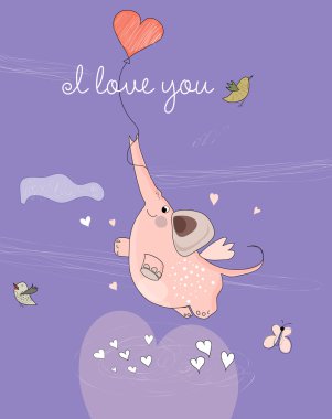 Bulutlarda uçan fil