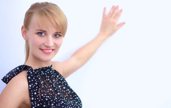 Portrait of an attractive young woman standing — Stock Photo, Image