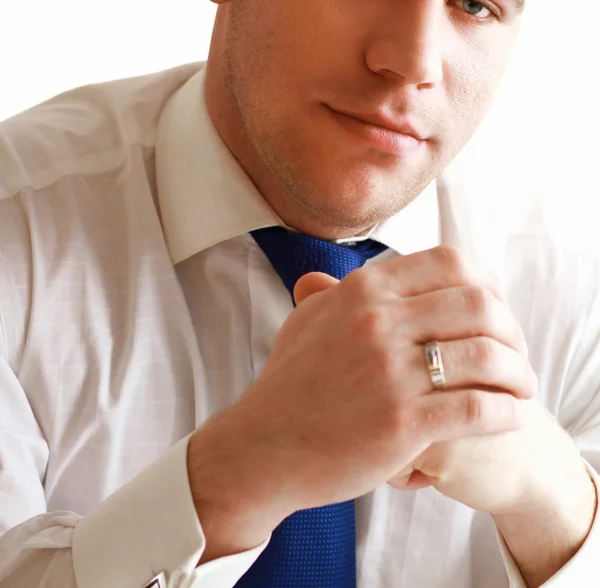 Retrato de um empresário de sucesso em branco — Fotografia de Stock