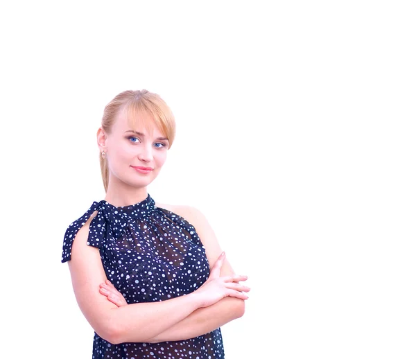 Portrait of an attractive young woman standing — Stock Photo, Image