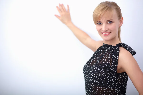 Portrait of an attractive young woman standing — Stock Photo, Image